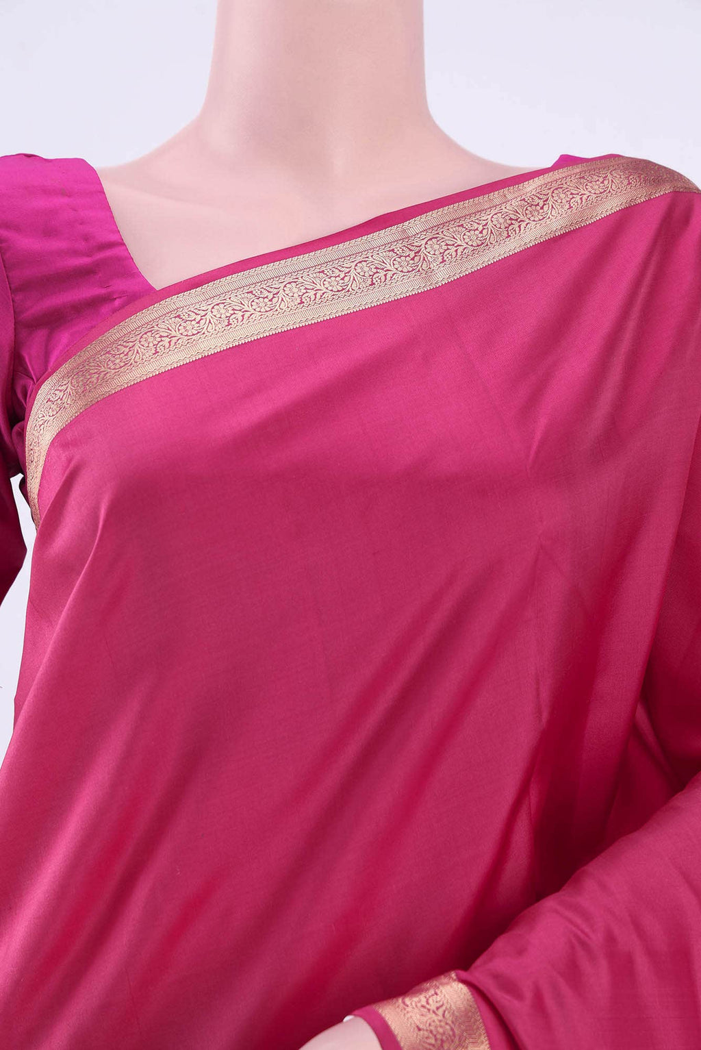 Dark Pink Coimbatore Silk Cotton Saree