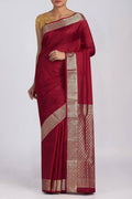 Maroon Soft Silk Saree