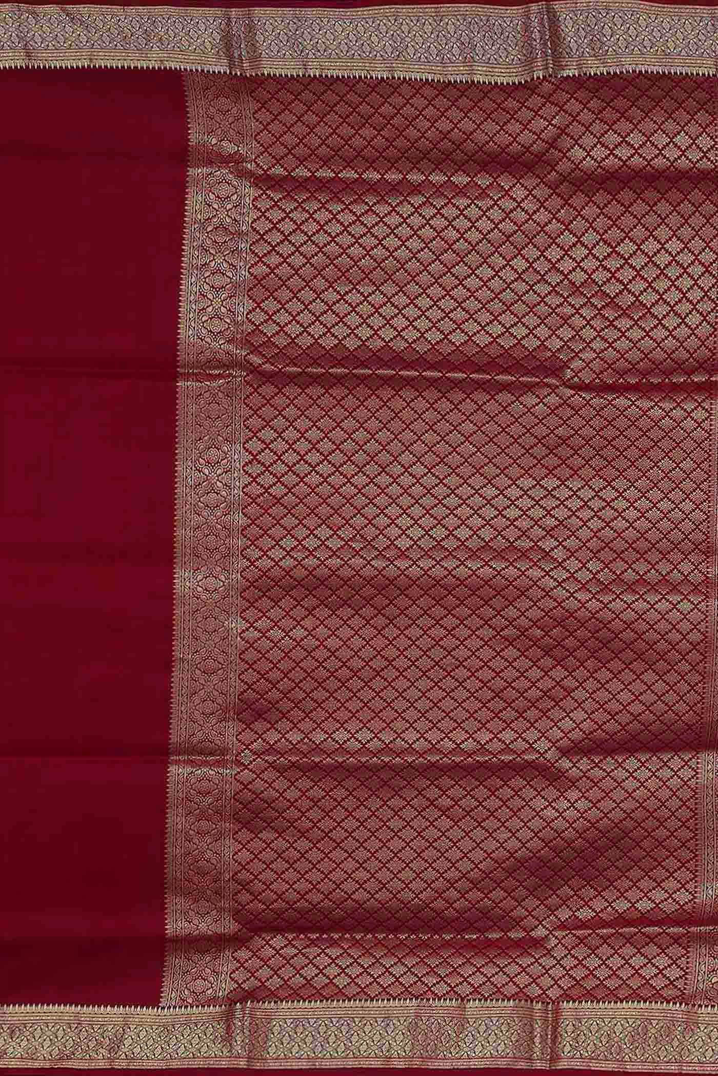 Maroon Soft Silk Saree