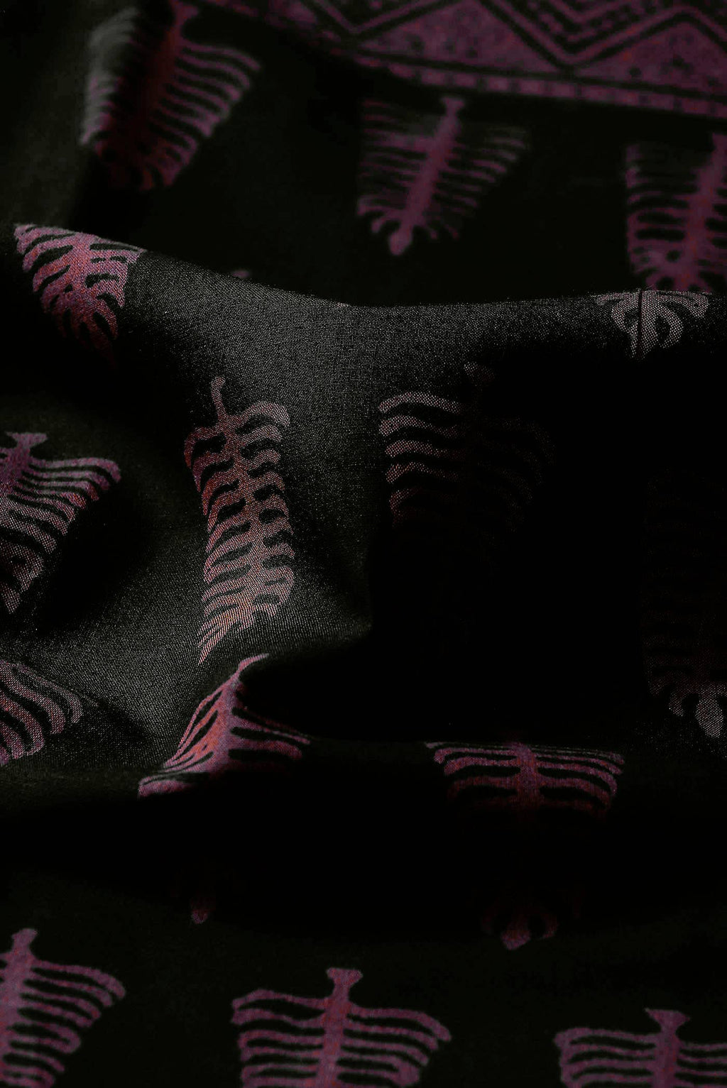 Black Mangalagiri Cotton Saree