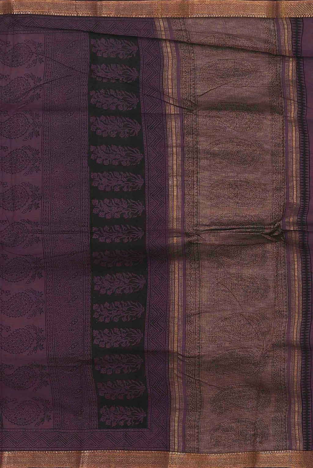 Black Mangalagiri Cotton Saree