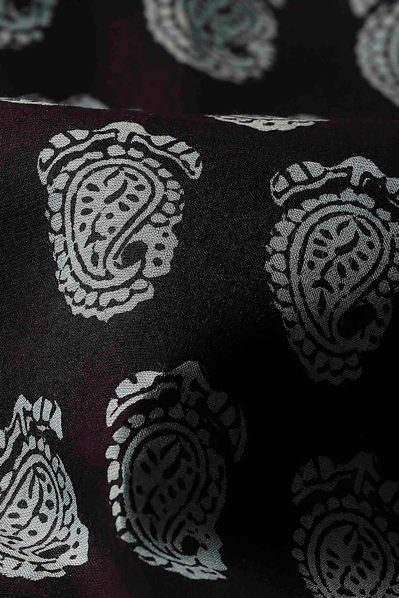 Black Mangalagiri Cotton Saree