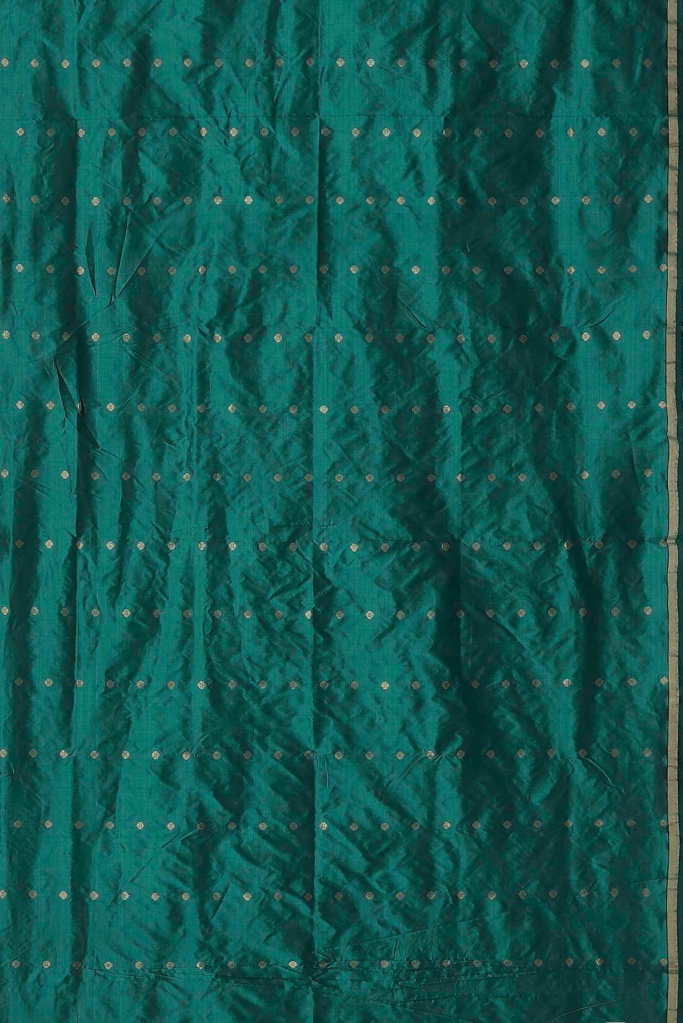 Green Banarasi Katan Silk Saree