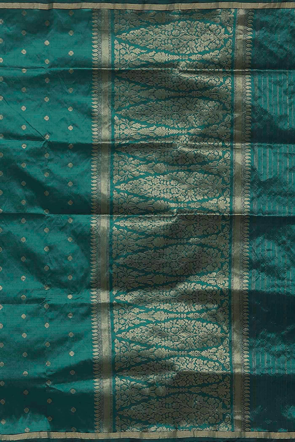 Green Banarasi Katan Silk Saree