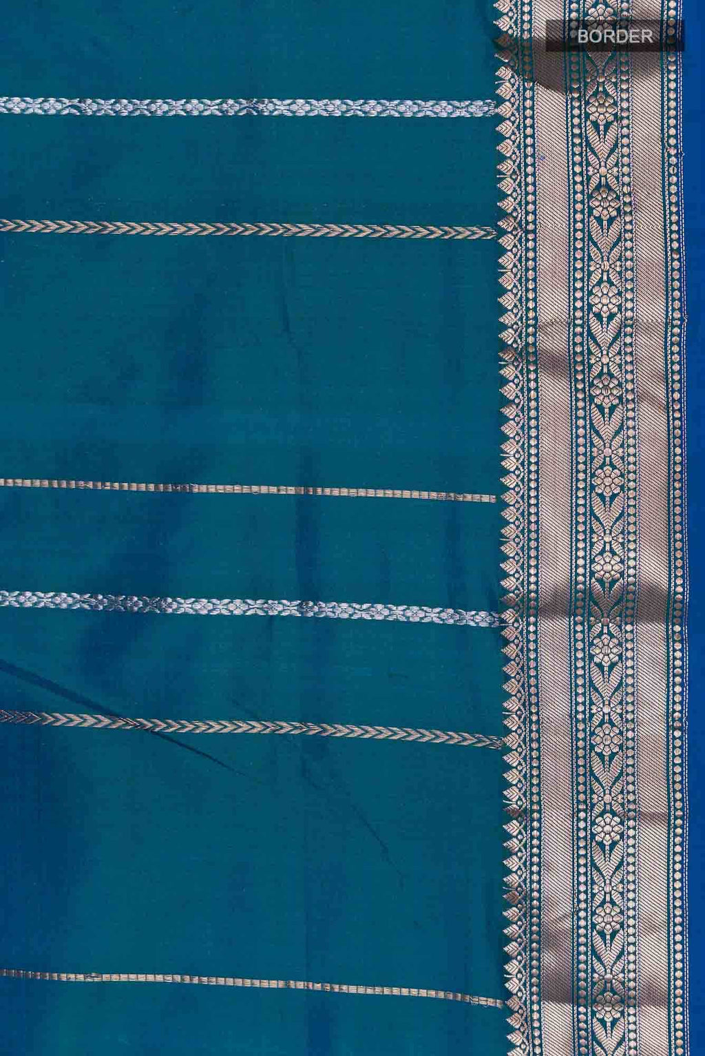 Blue Banarasi Katan Silk Saree