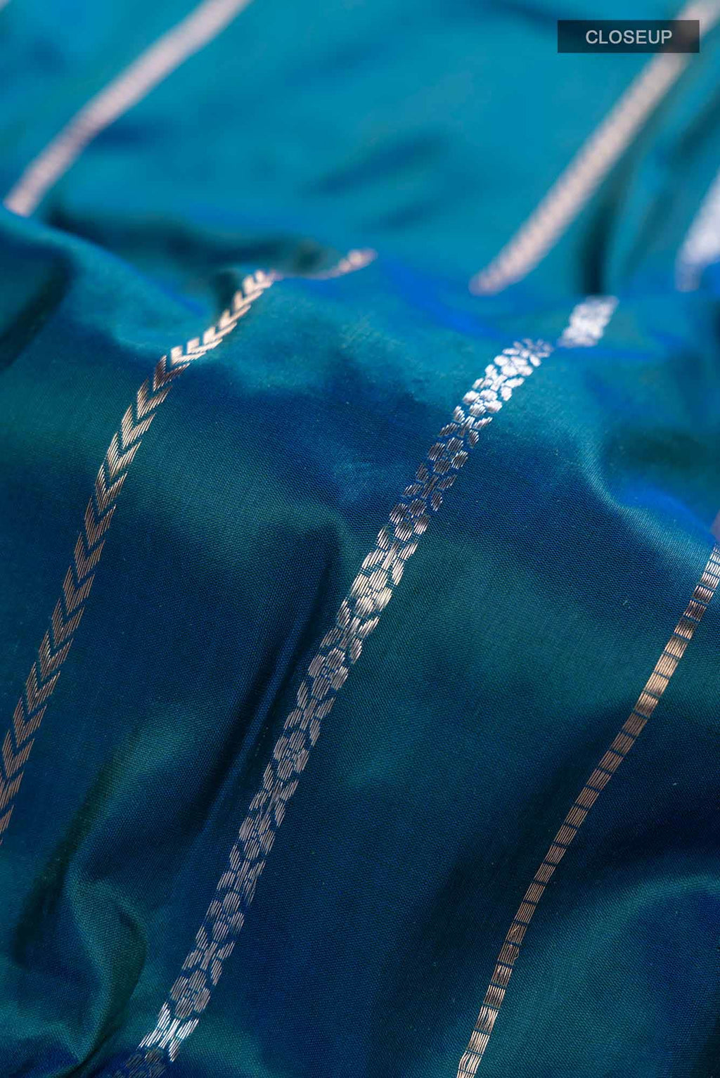 Blue Banarasi Katan Silk Saree