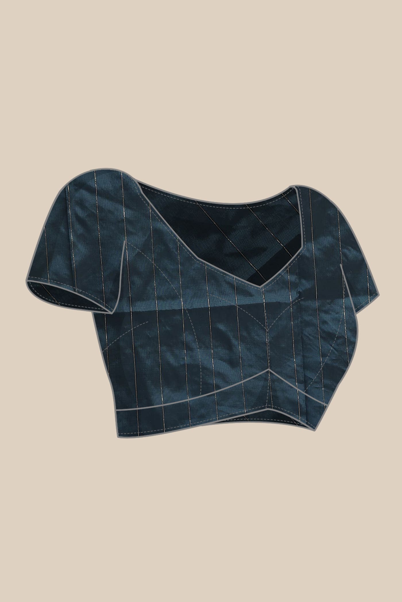 Blue Banarasi Katan Silk Saree