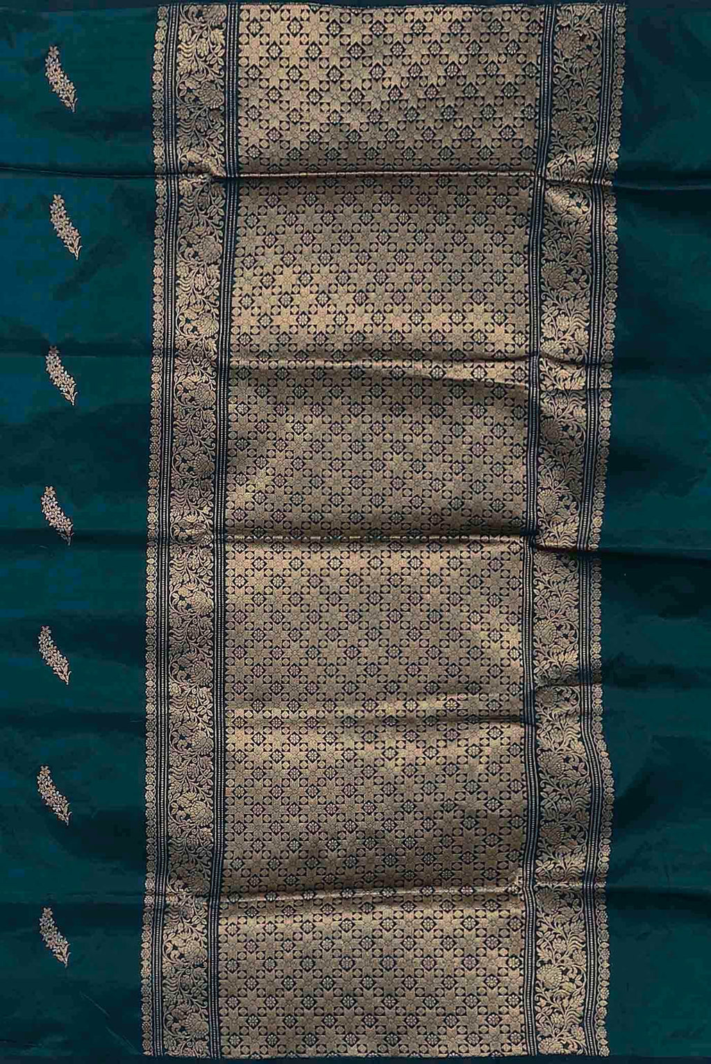 Blue Banarasi Katan Silk Saree
