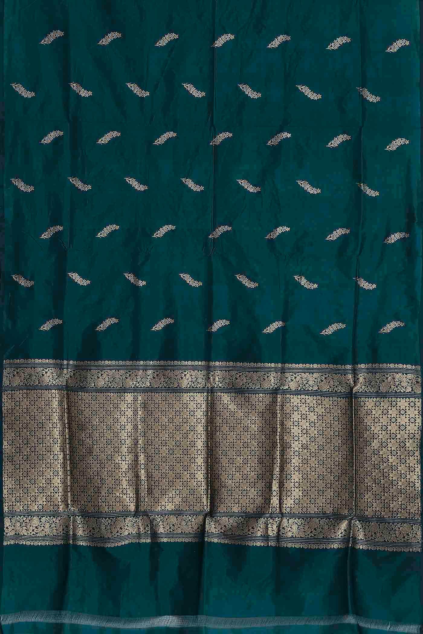 Blue Banarasi Katan Silk Saree