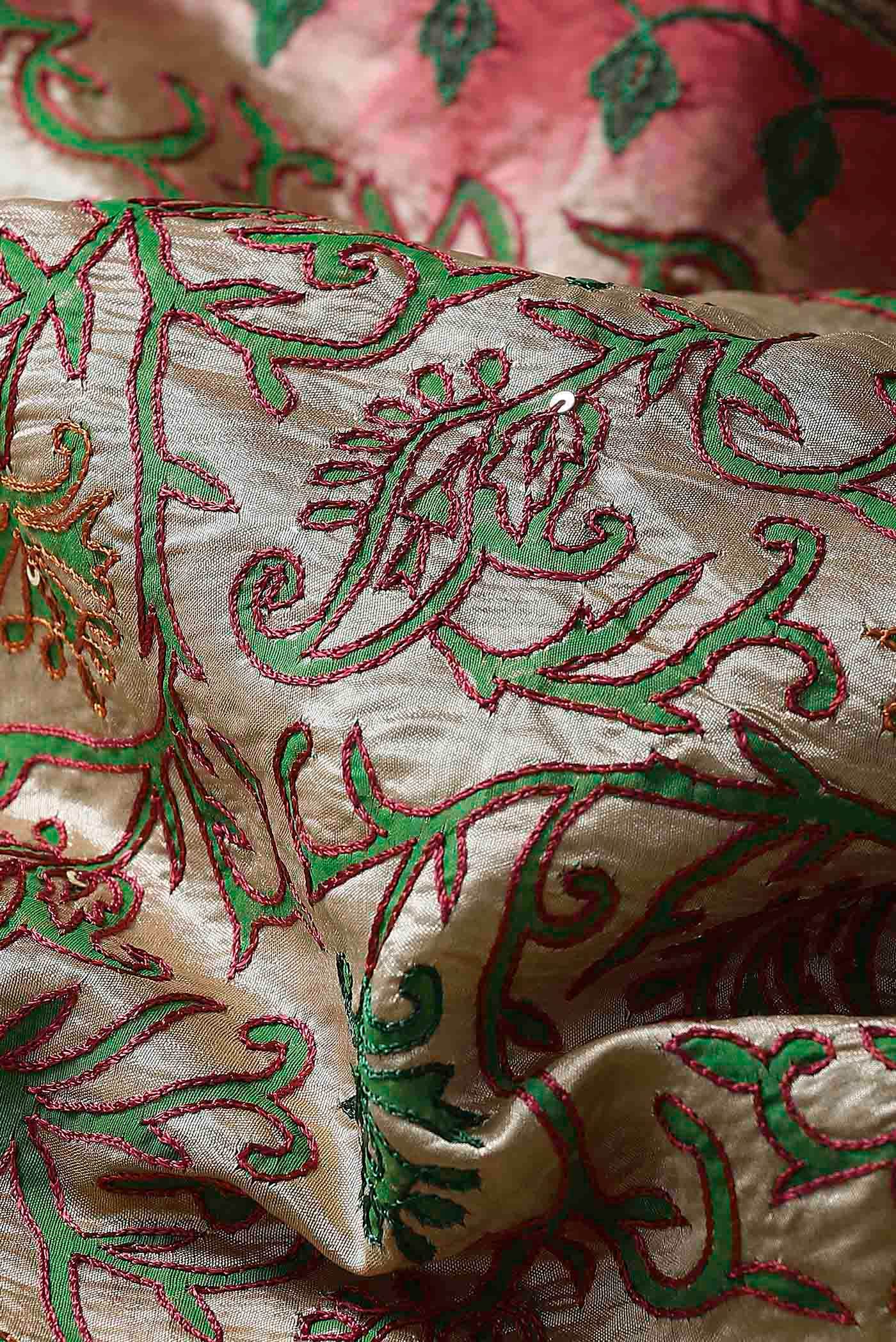Beige Raw Silk Saree