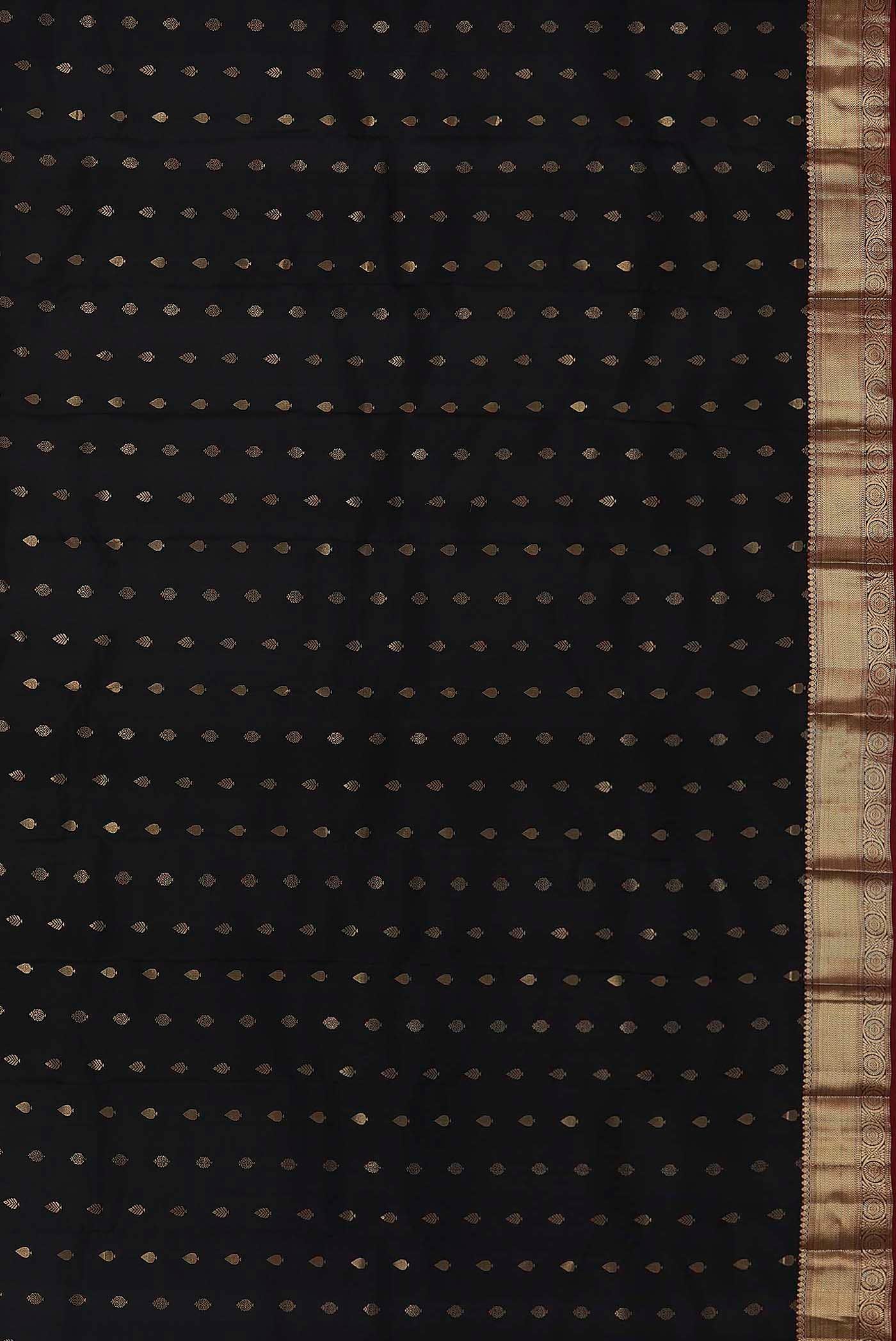 Black Kanchipuram Silk Saree