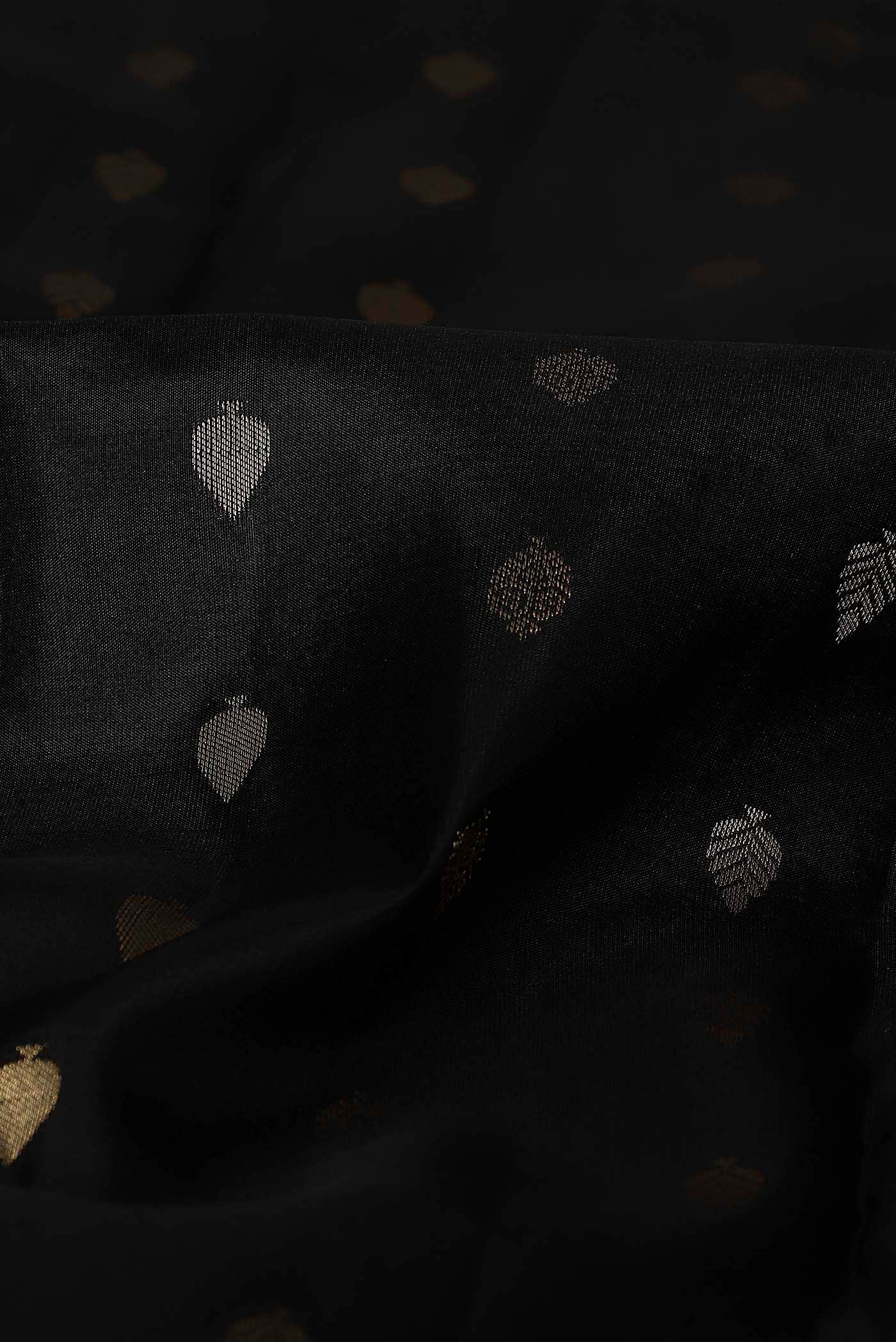 Black Kanchipuram Silk Saree