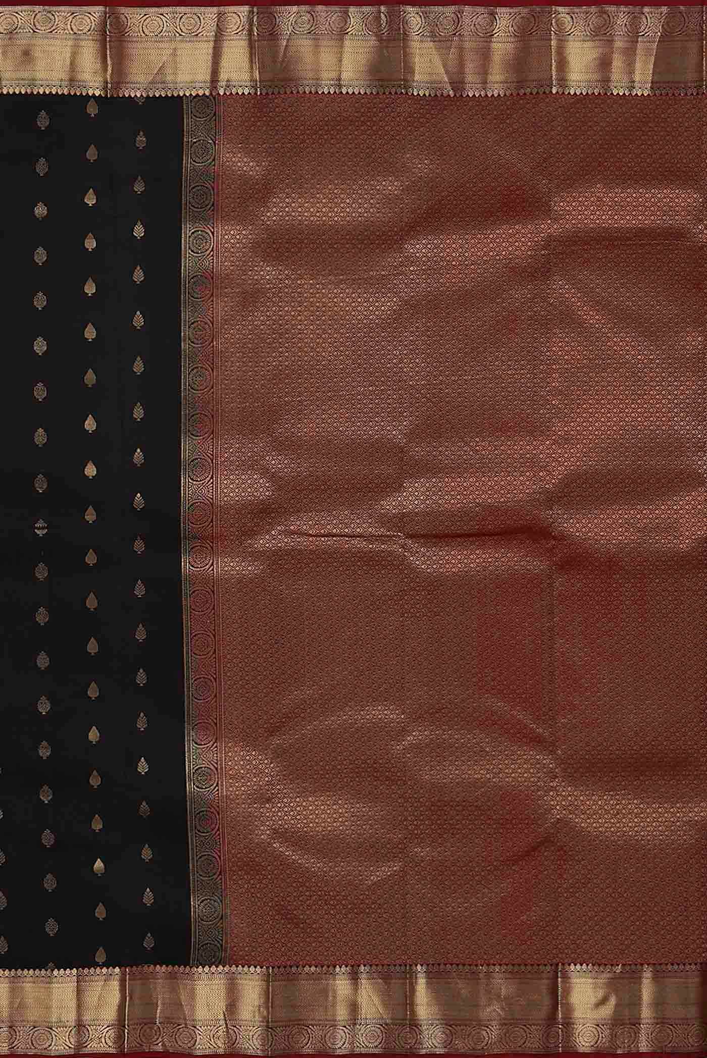 Black Kanchipuram Silk Saree