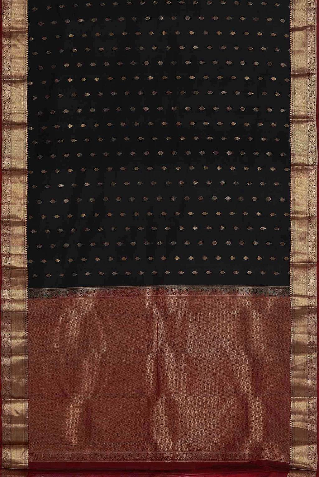 Black Kanchipuram Silk Saree