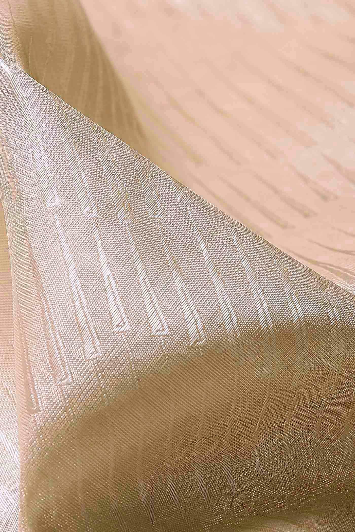 Cream Silk Cotton Saree