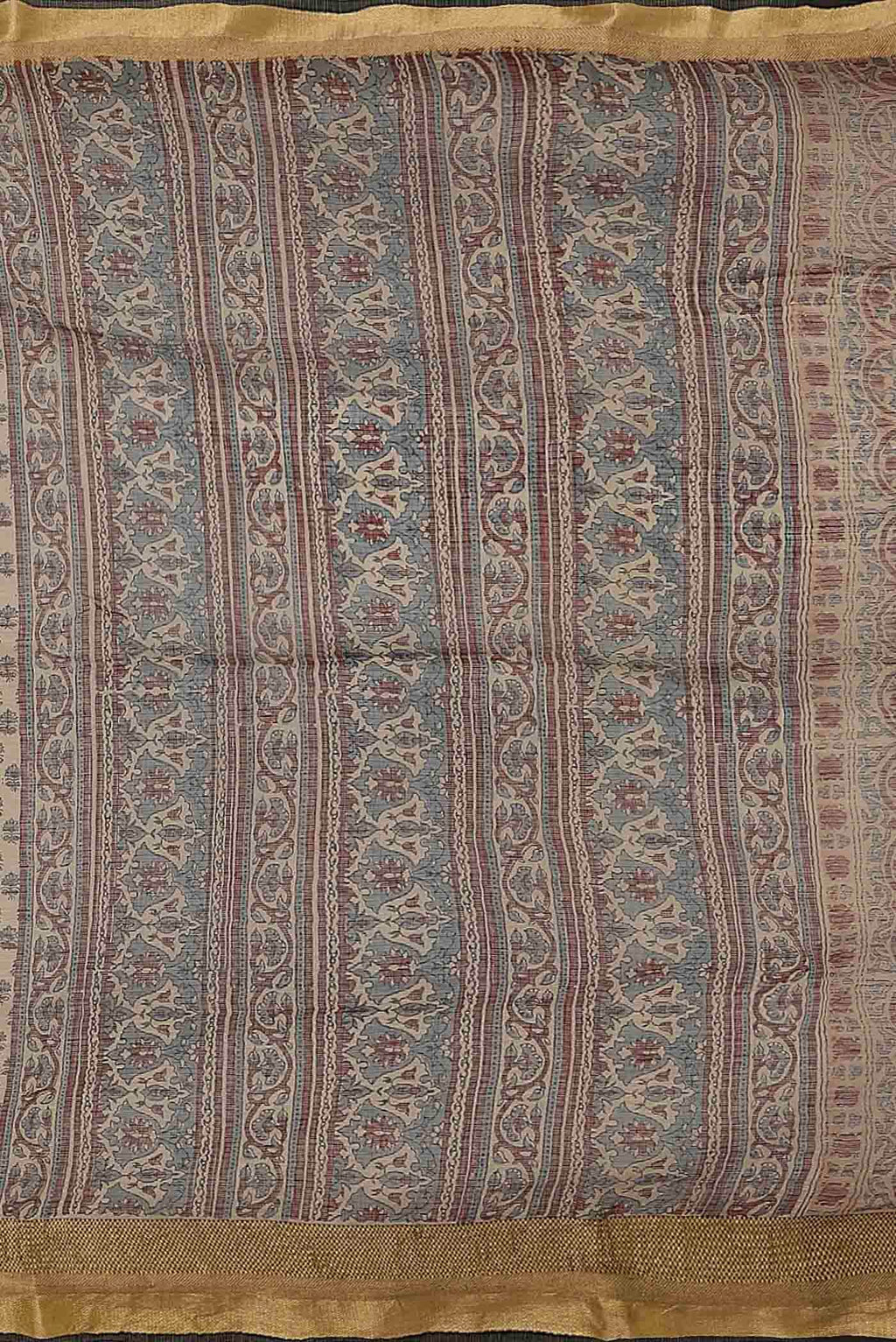 Beige Kota Cotton Saree