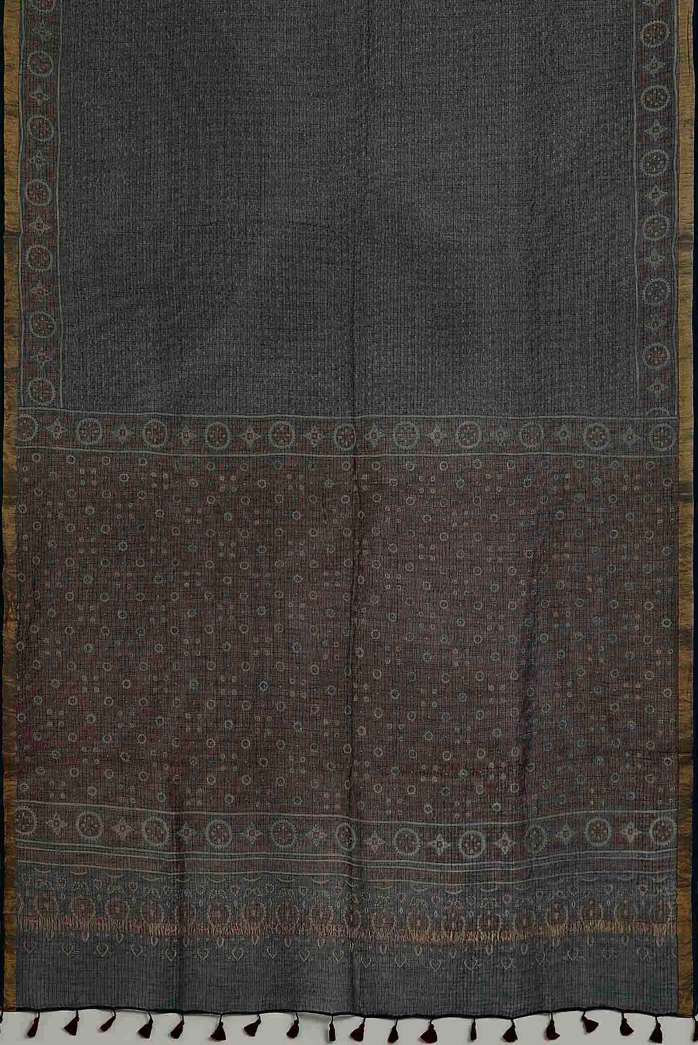 Blue Kota Cotton Saree