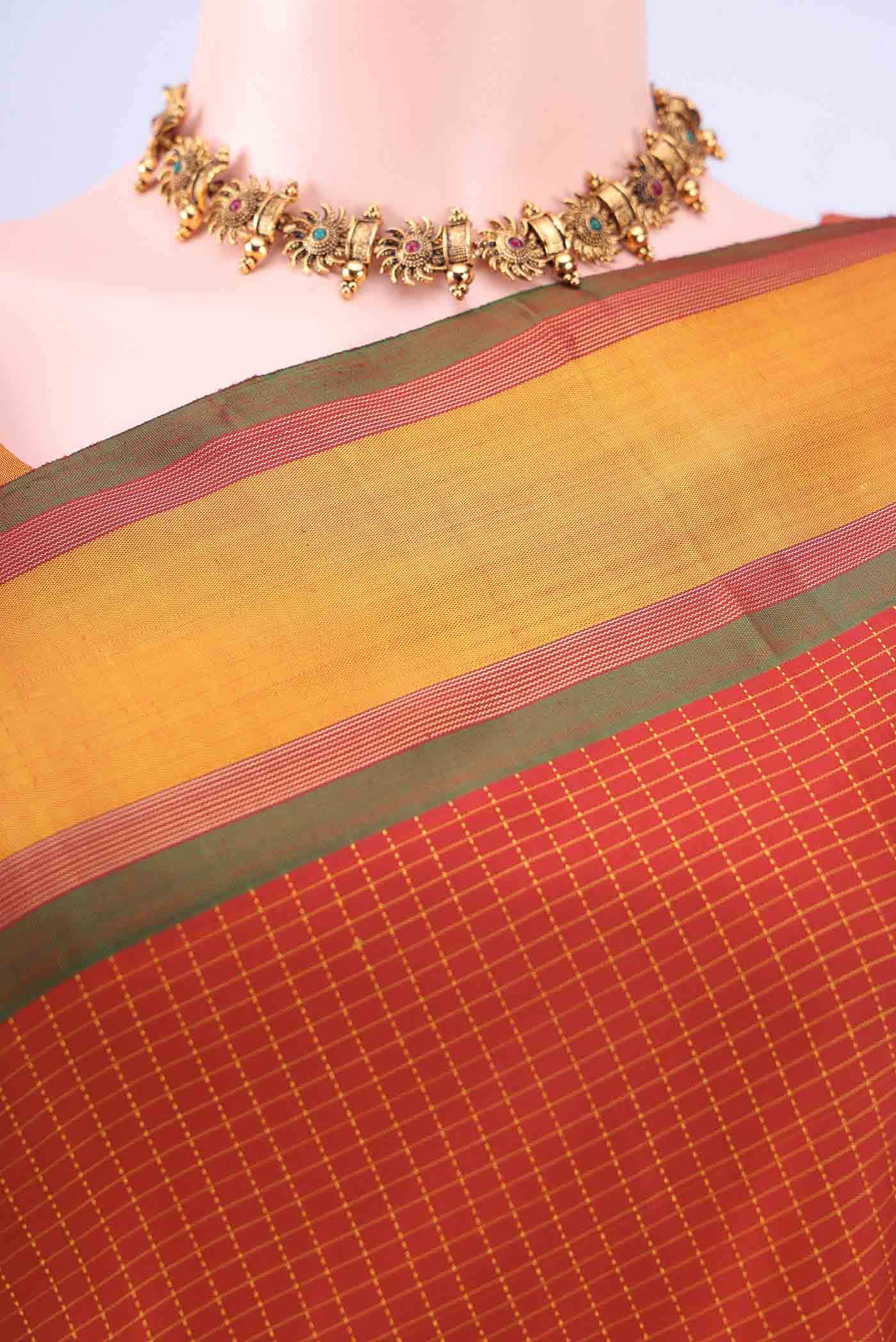 Red Kanchipuram Silk Saree