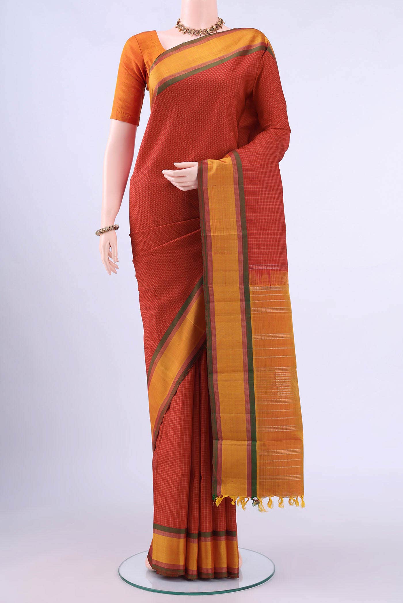 Red Kanchipuram Silk Saree