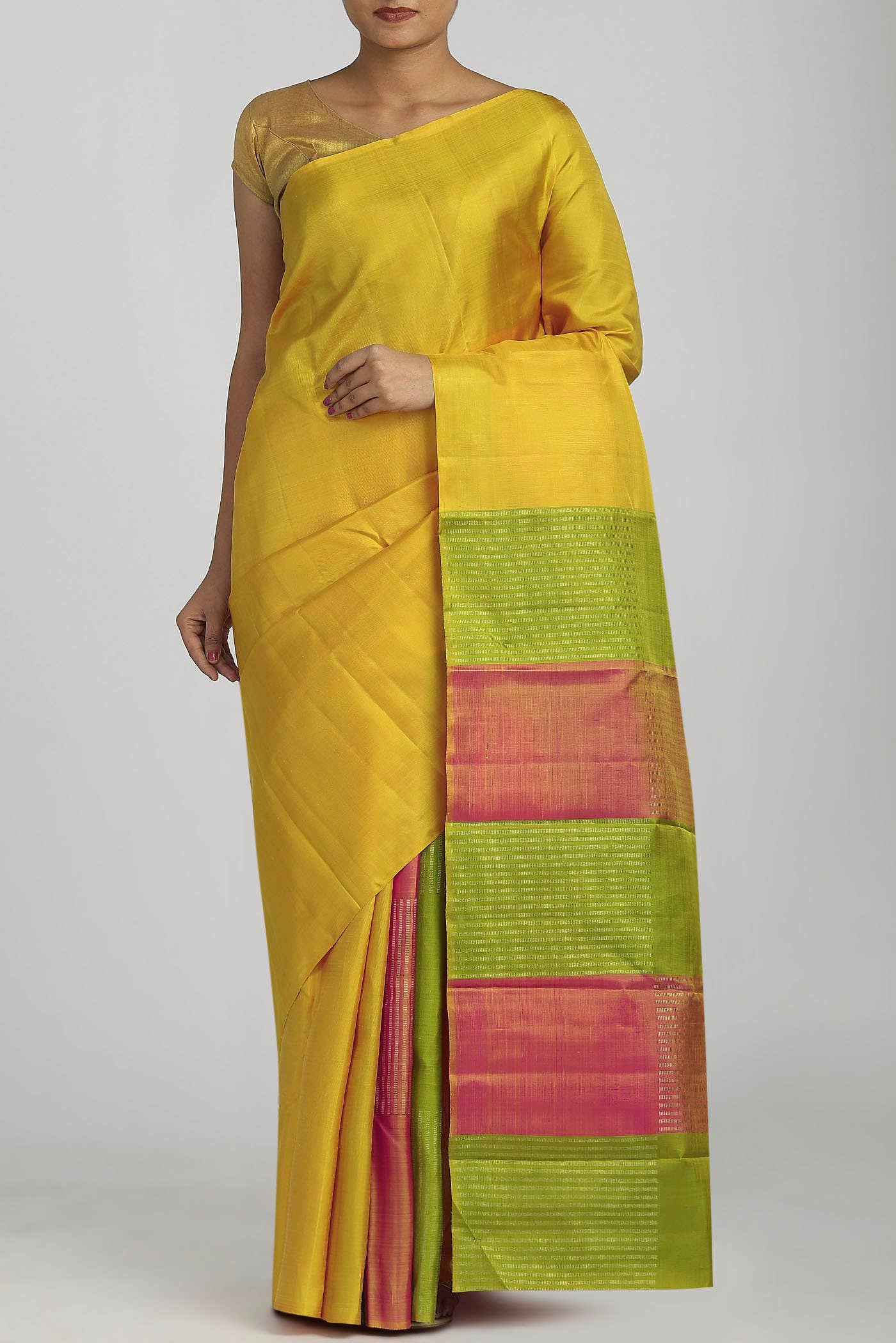 Multi Kanchipuram Silk Saree