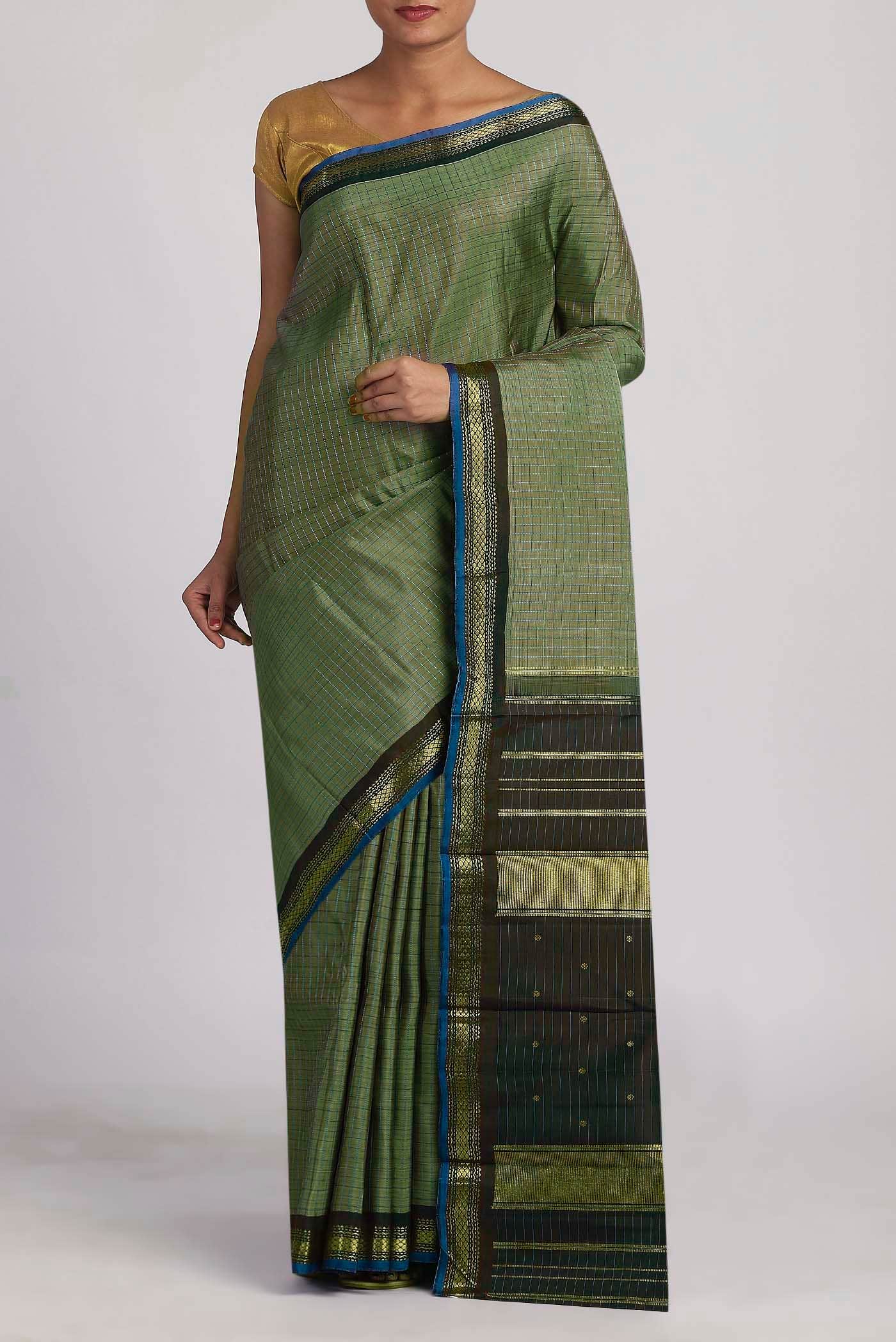 Green Kanchipuram Silk Saree
