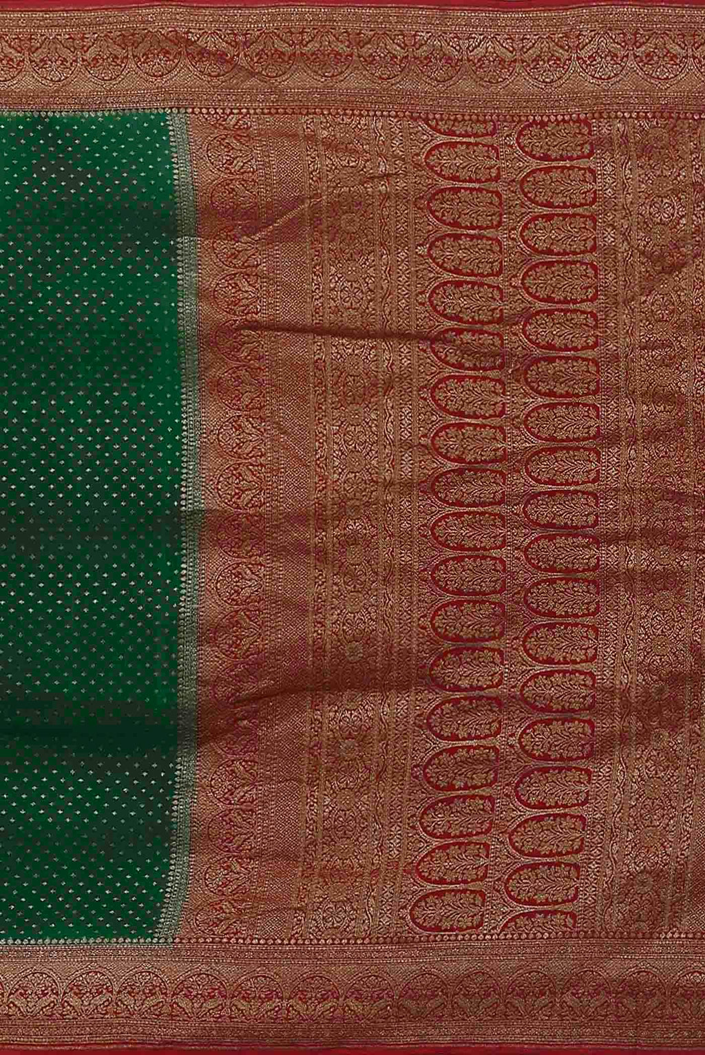 Green Banarasi Georgette Saree
