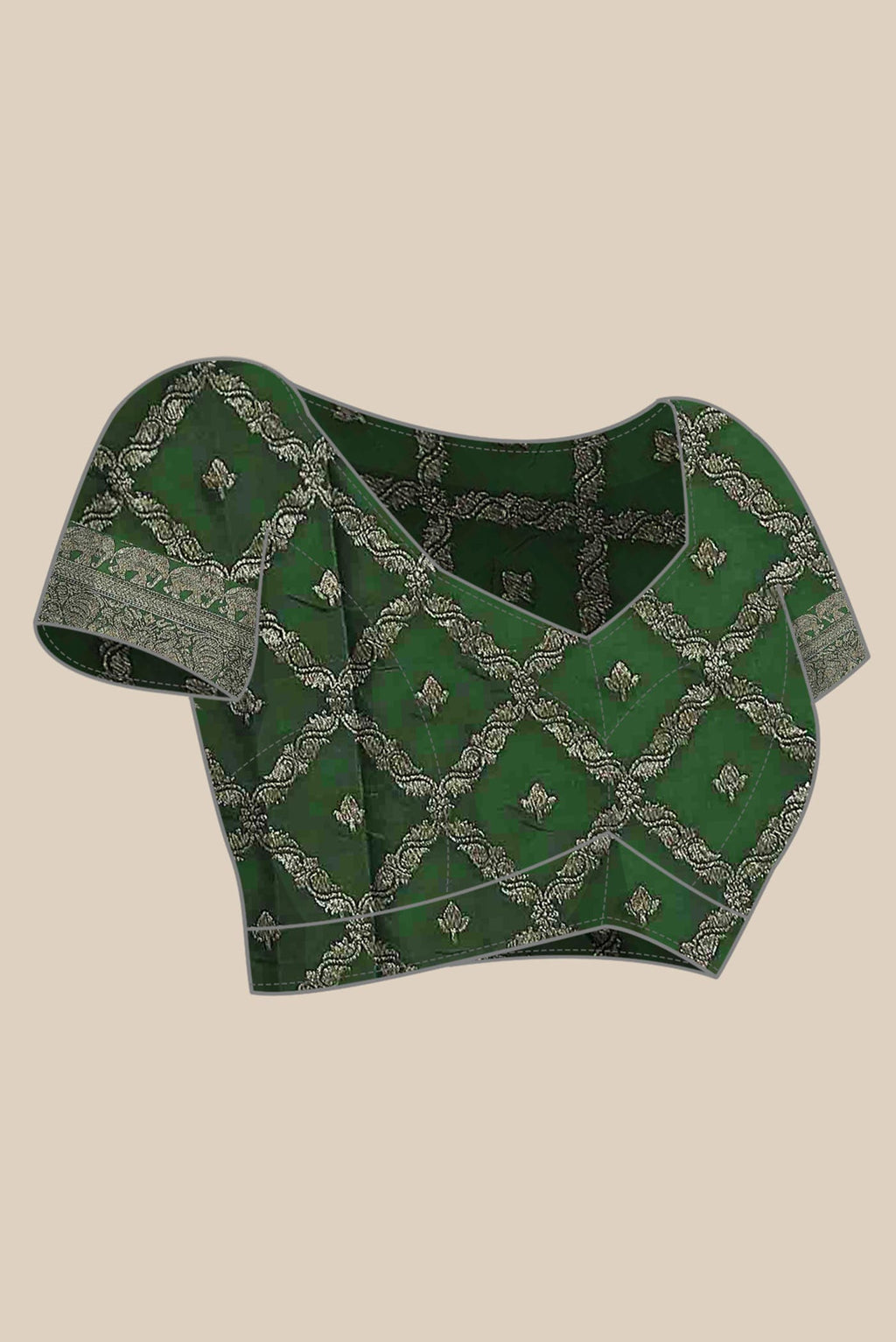 Green Banarasi Georgette Saree