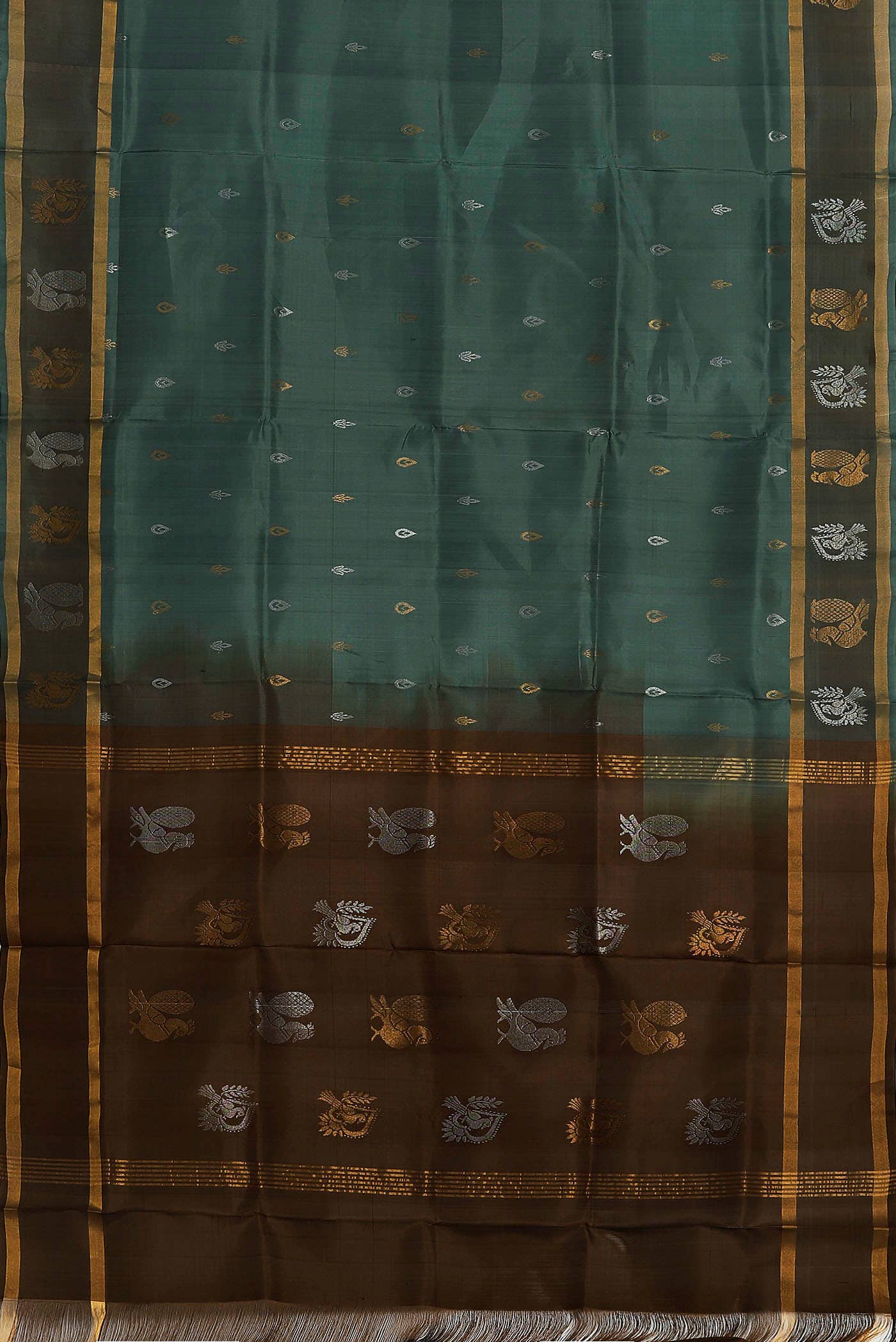 Sage Green Uppada Silk Saree
