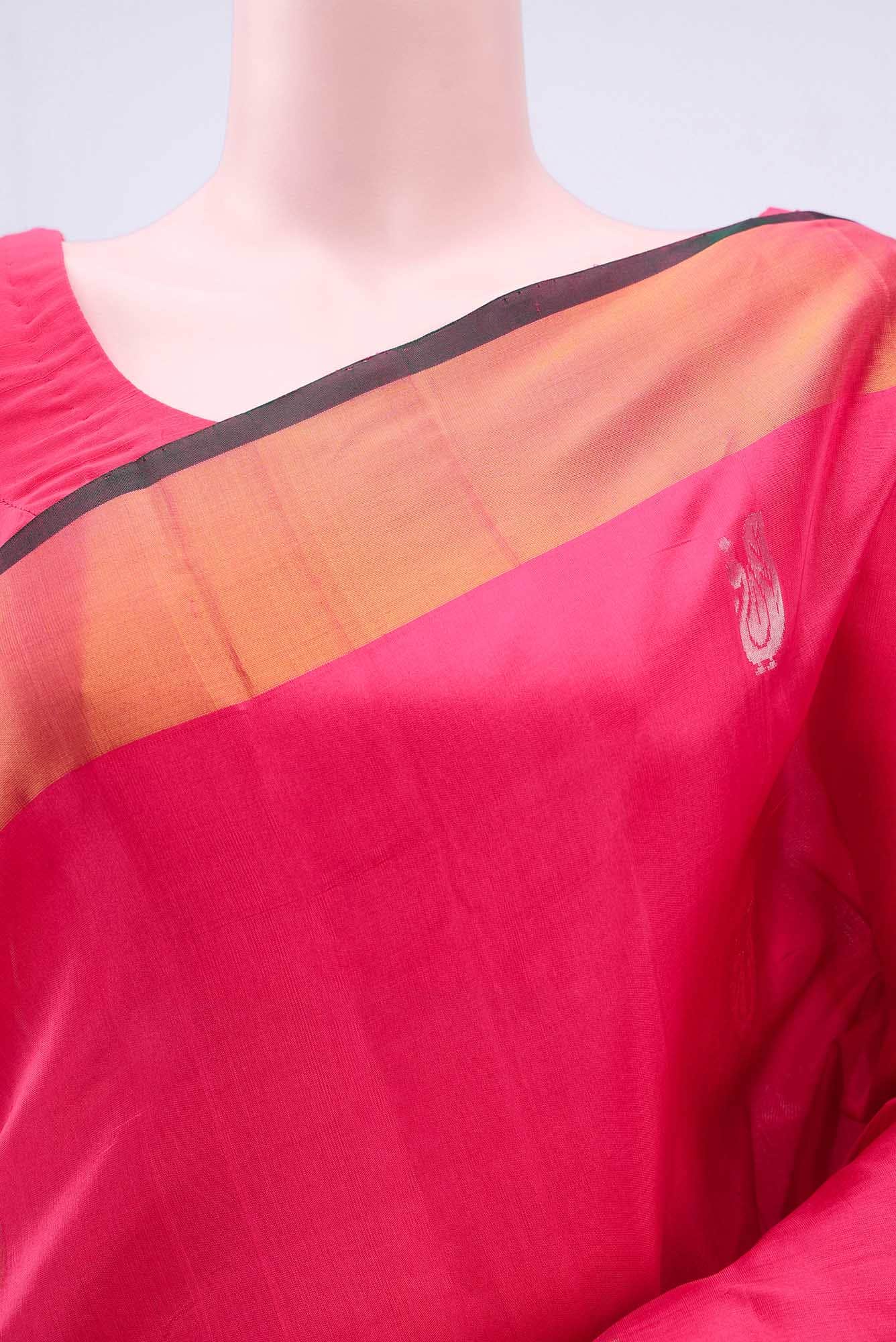 Dark Pink Uppada Silk Saree
