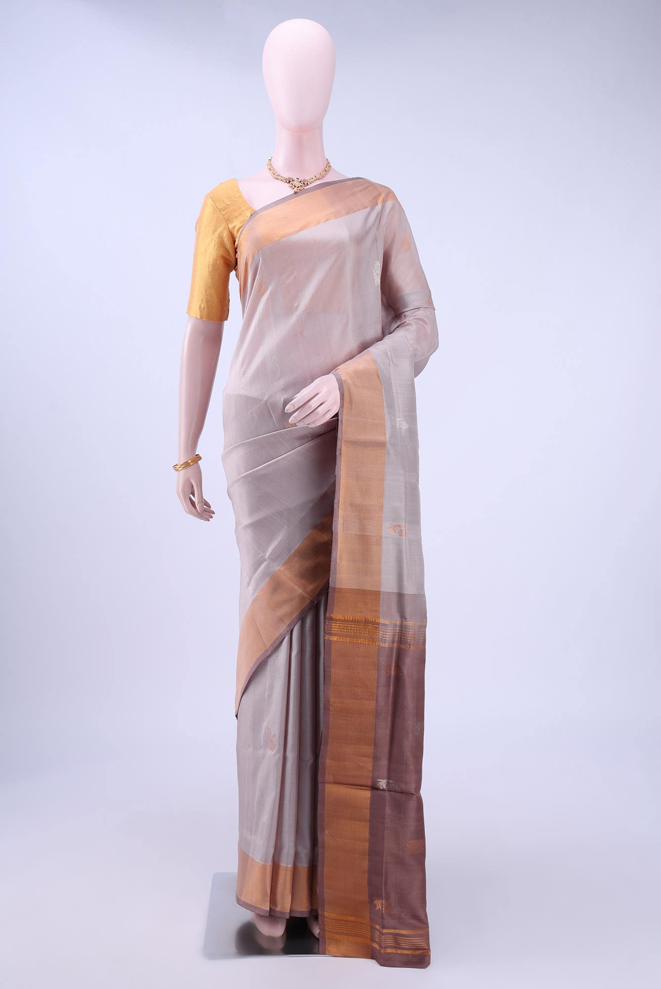 Beige Uppada Silk Saree