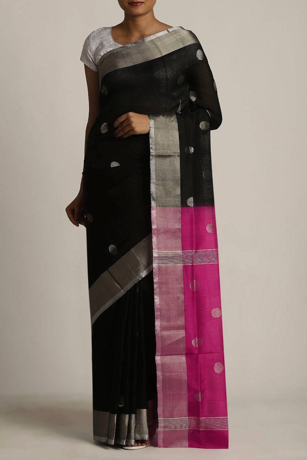 Black Uppada Silk Saree