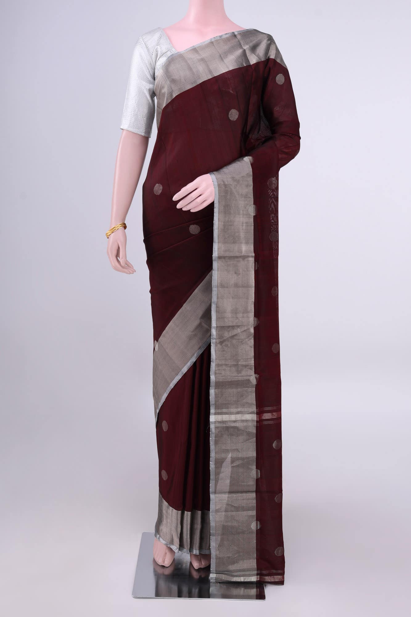 Brown Uppada Silk Saree