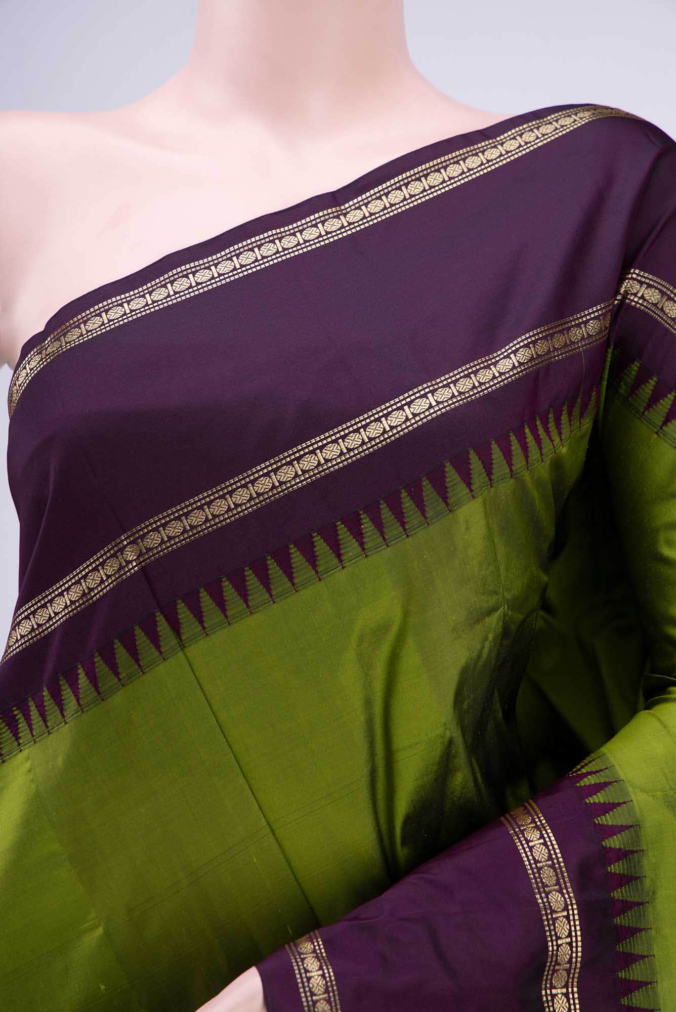 Green Blended Bangalore Silk Saree