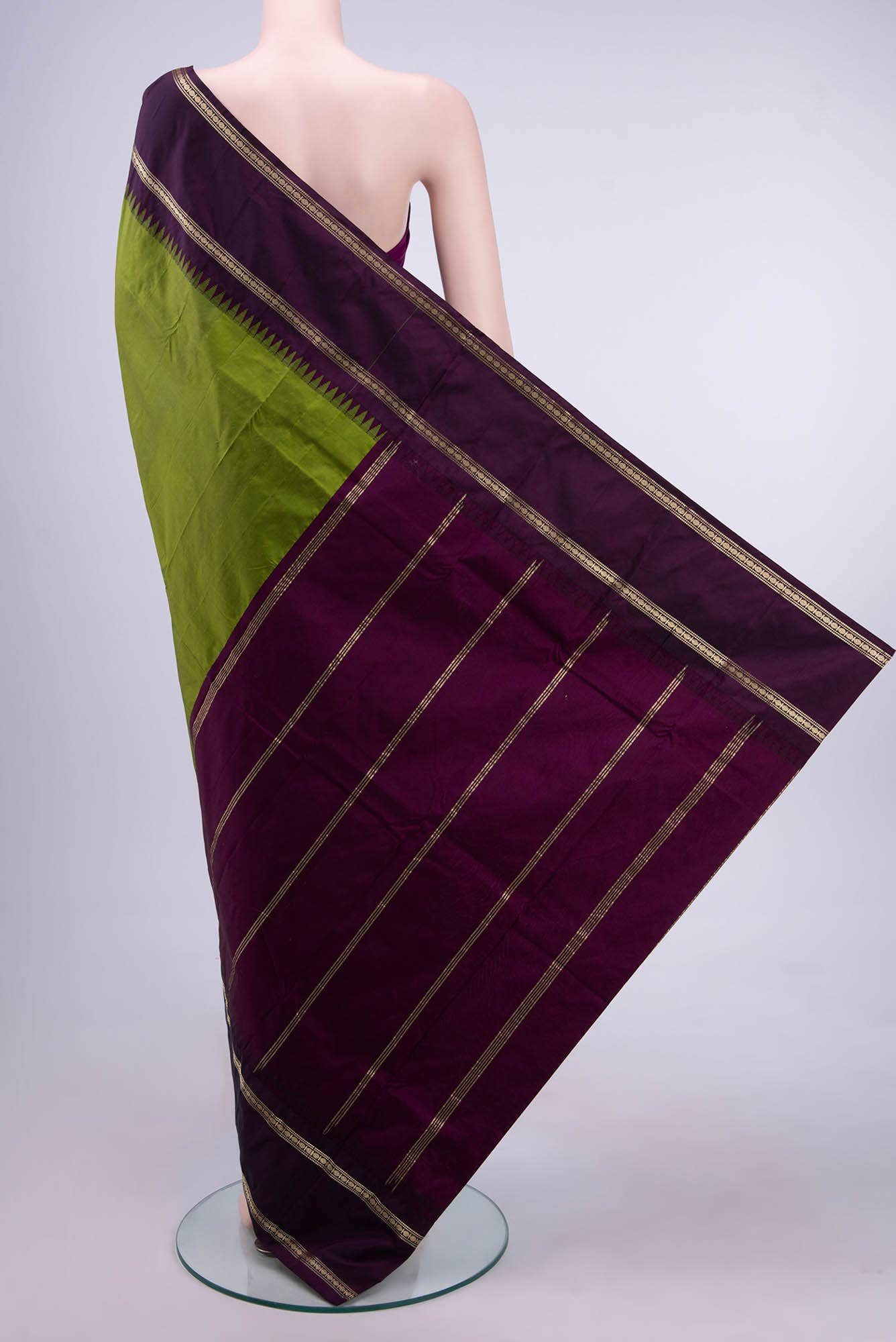 Green Blended Bangalore Silk Saree