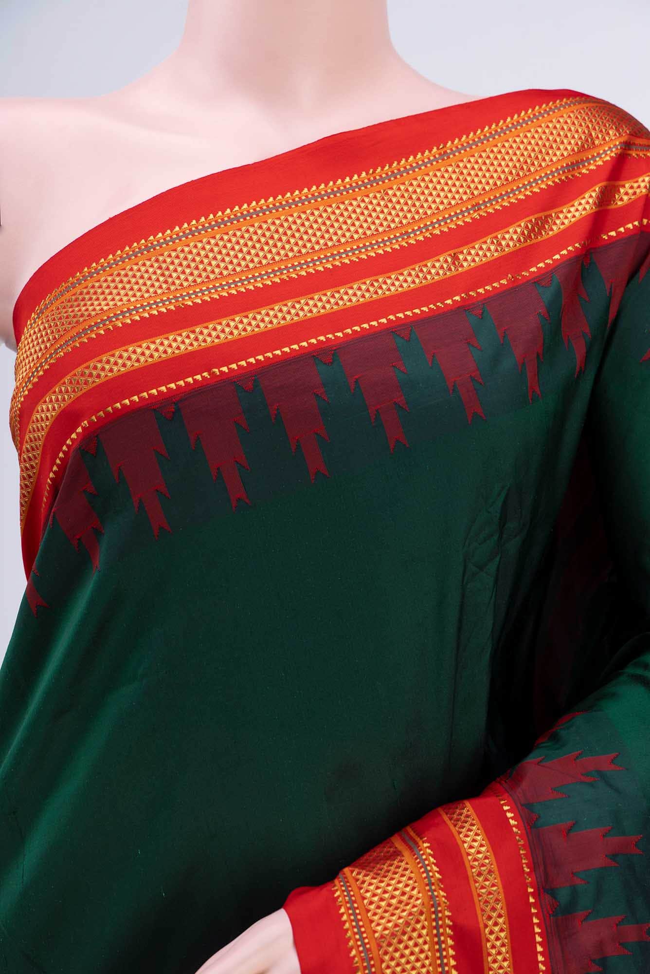 Green Blended Bangalore Silk Saree
