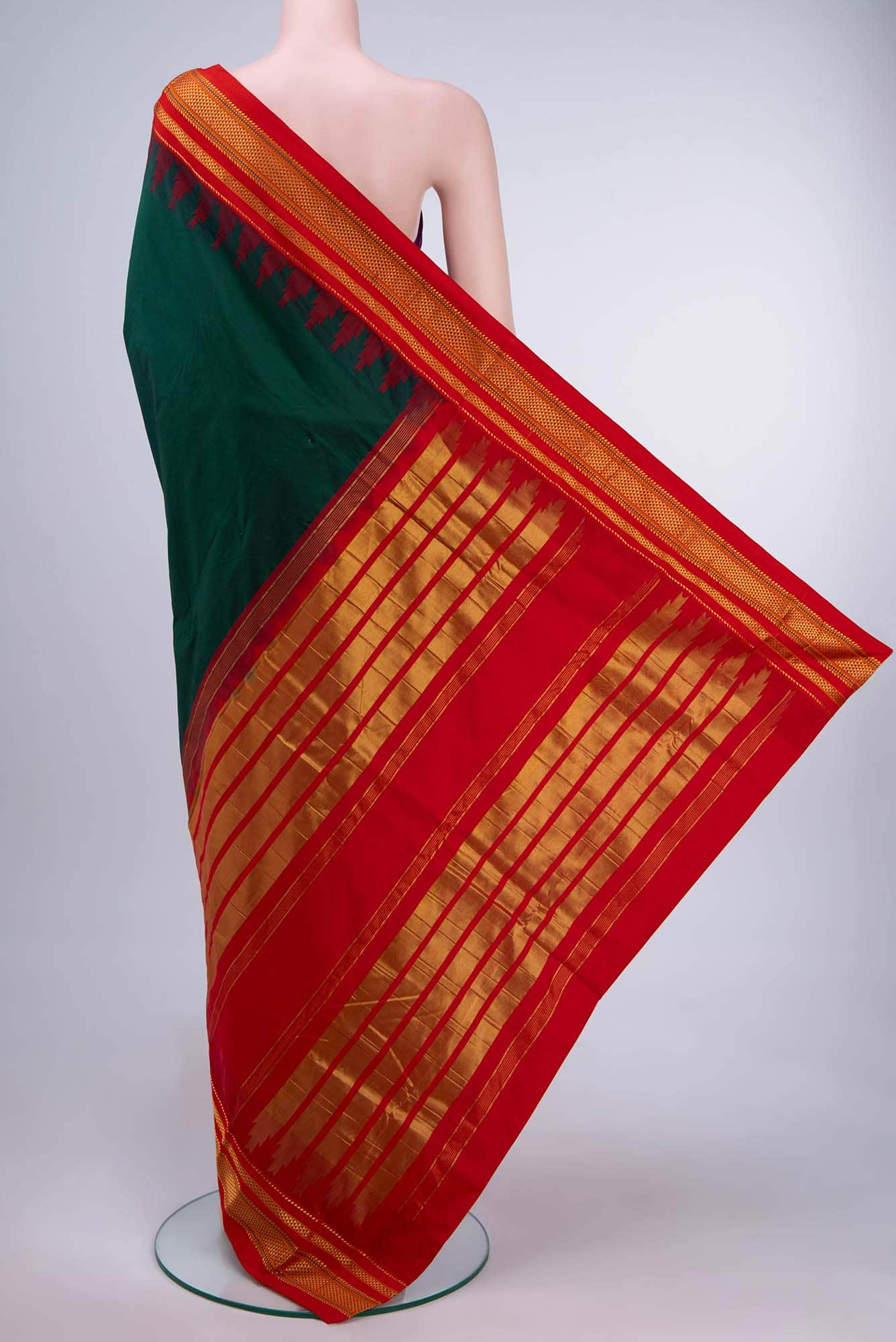 Green Blended Bangalore Silk Saree