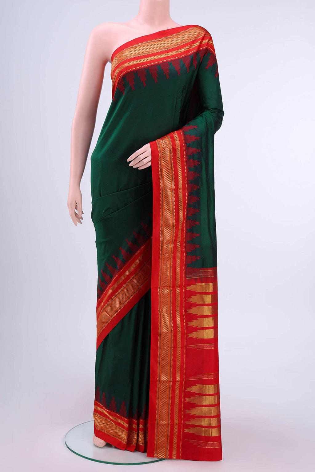 Green Blended Bangalore Silk Saree