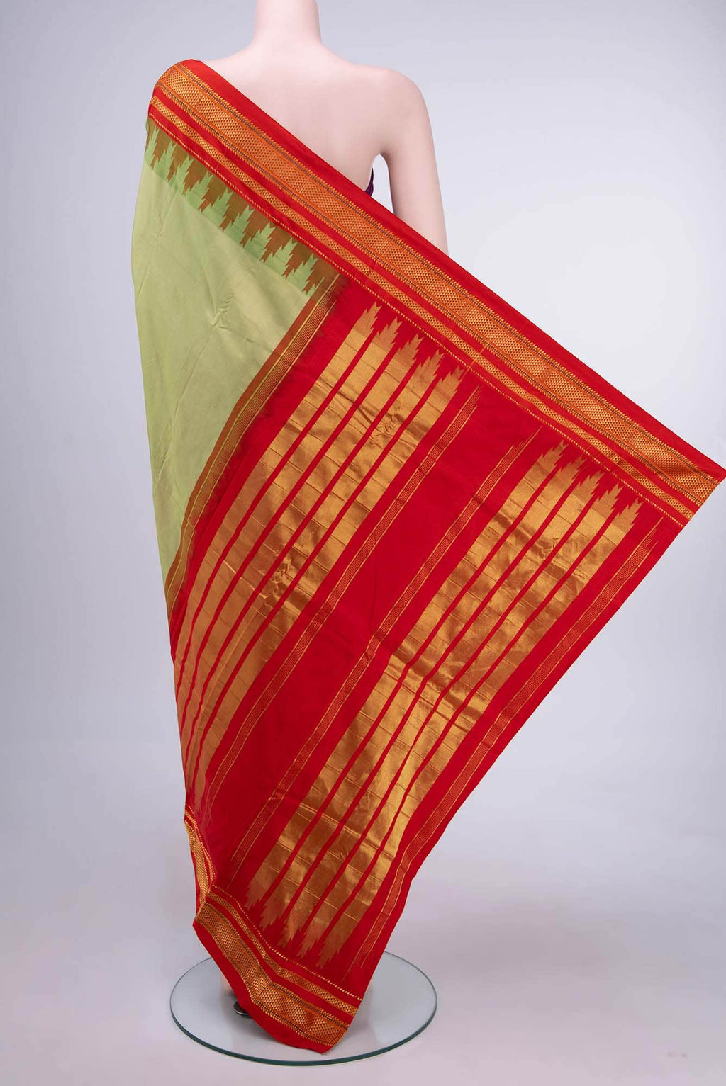 Green Blended Bangalore Silk Saree