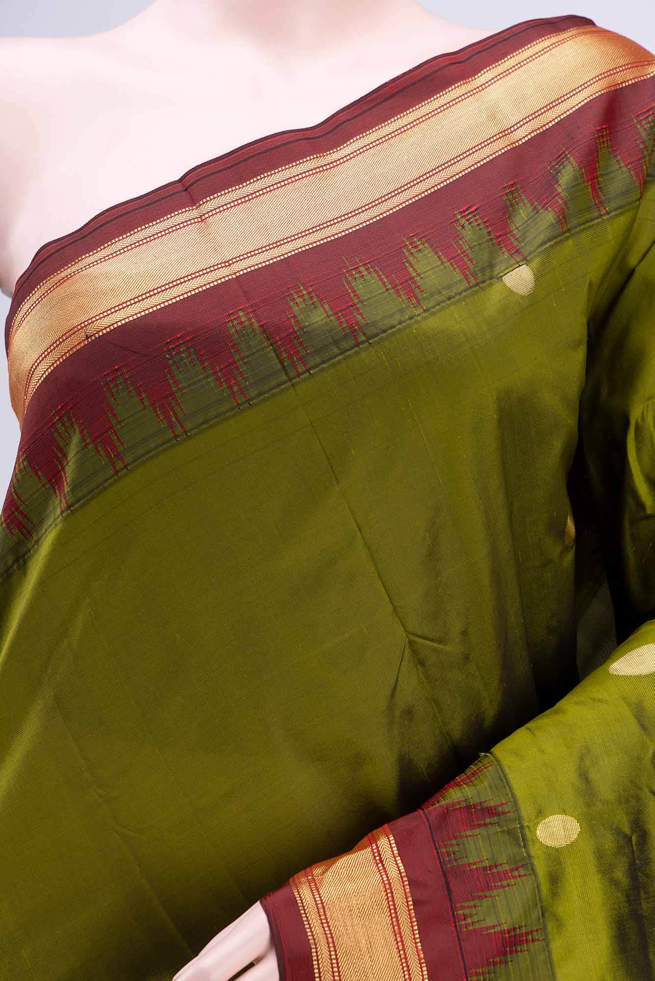 Green Blended Bangalore Silk Saree