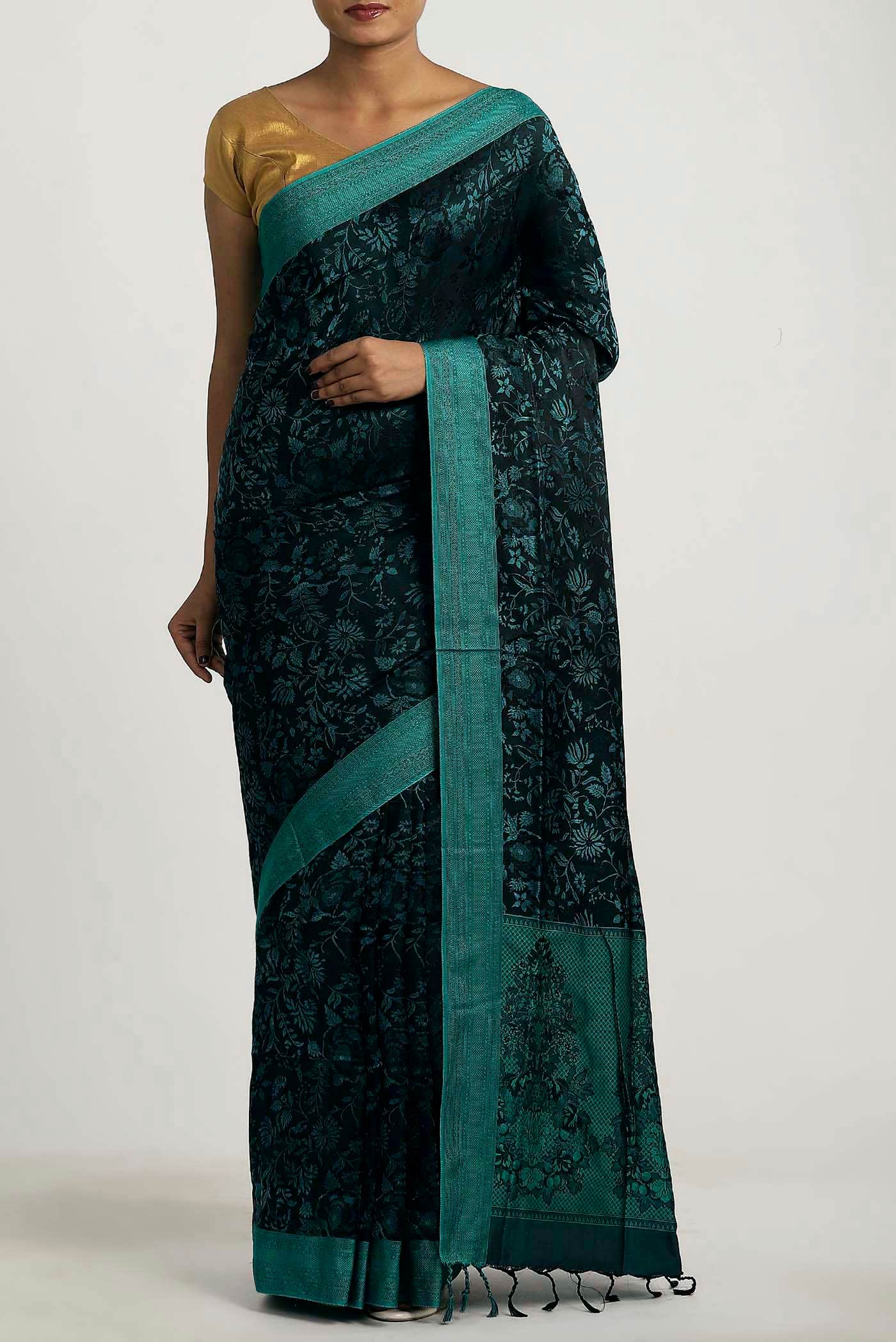 Black Soft Silk Saree