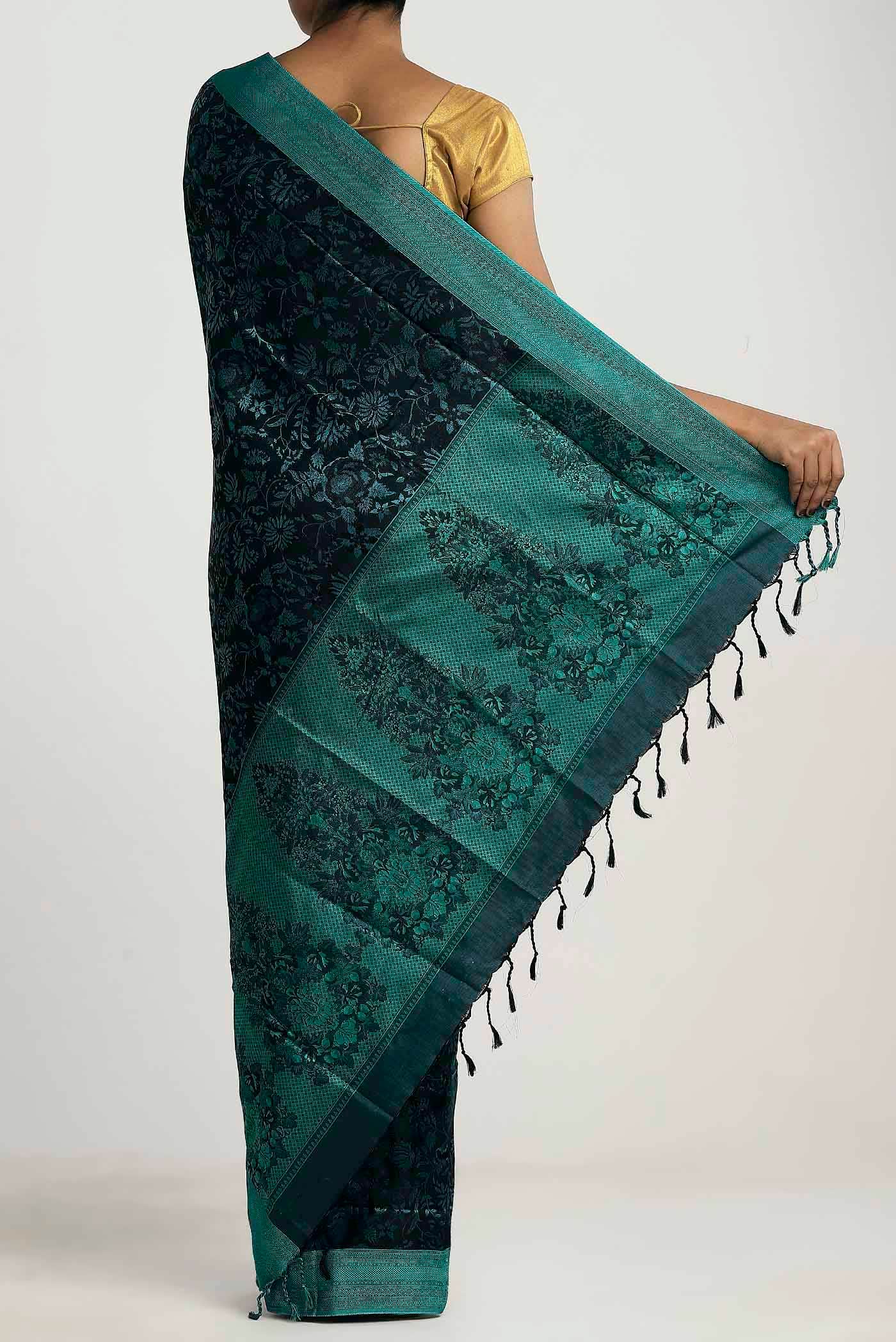 Black Soft Silk Saree