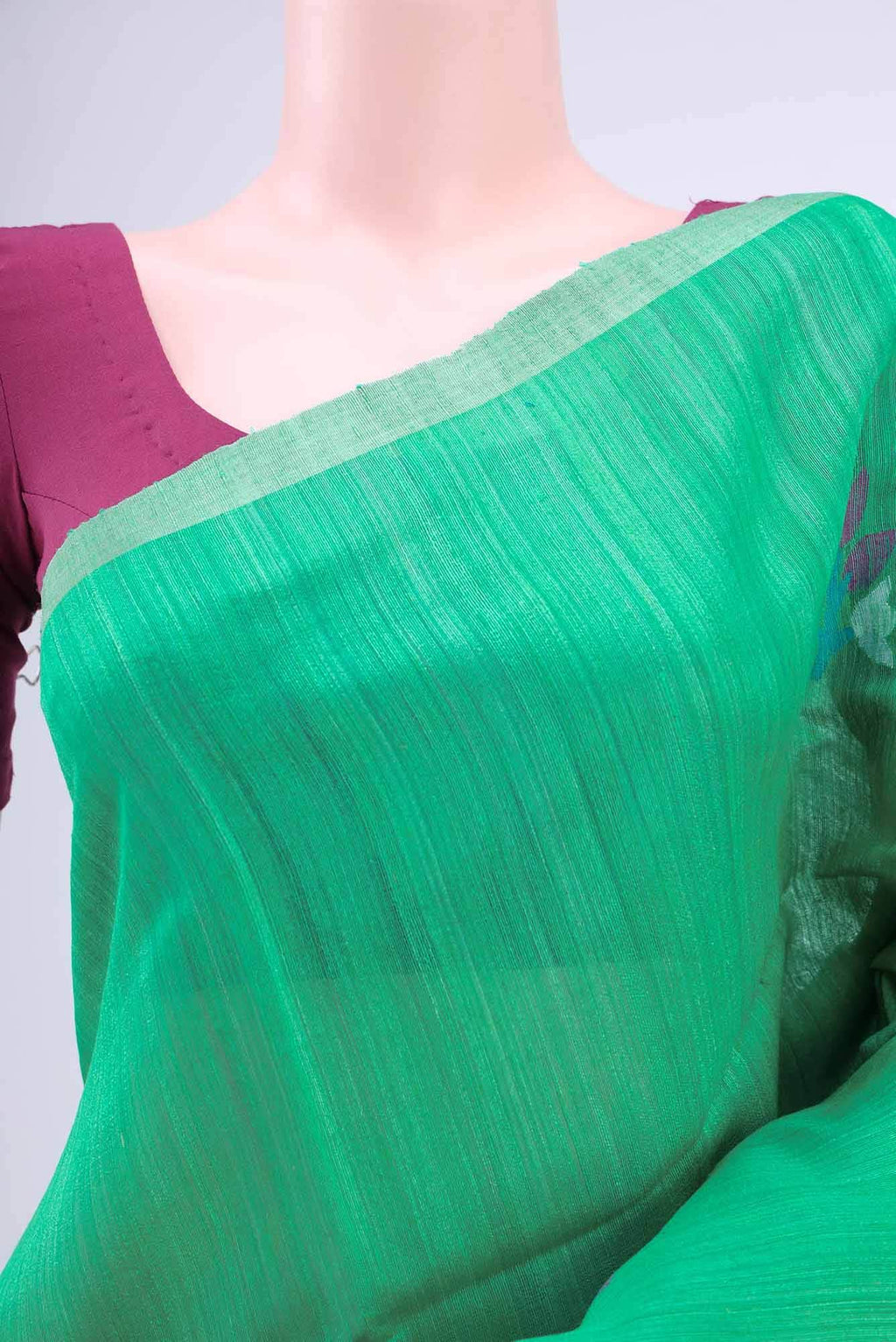 Dark Beige Tussar Silk Saree