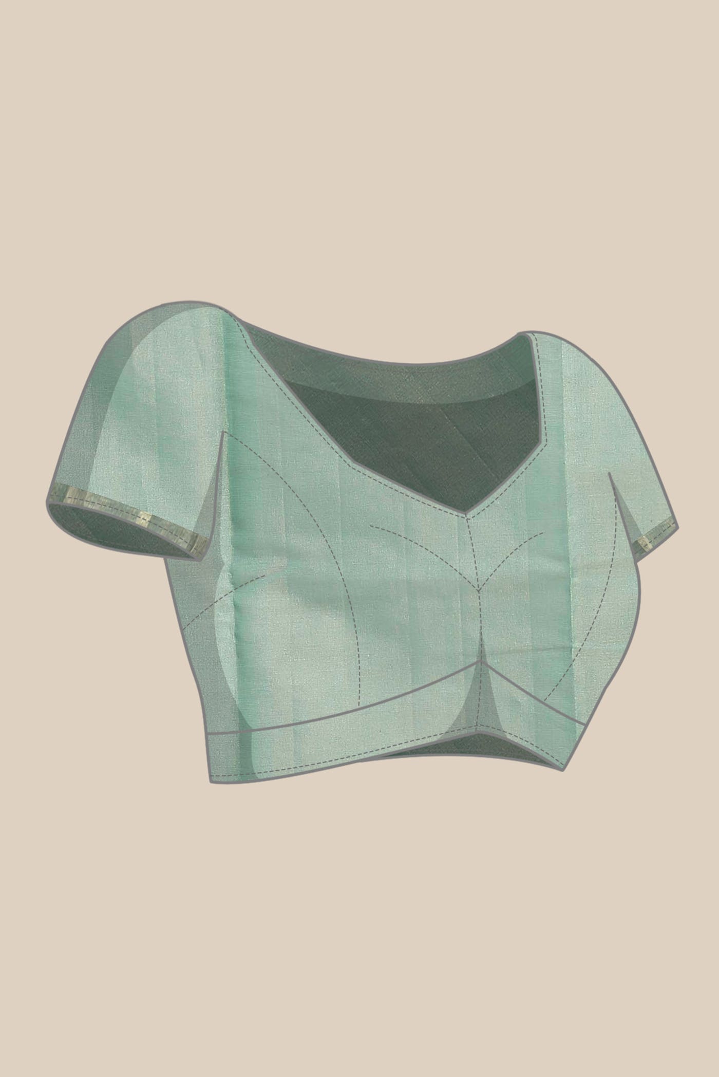 Green Chanderi Silk Cotton Saree
