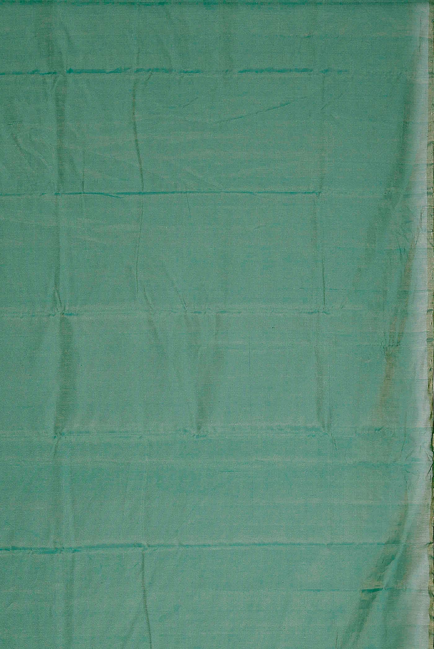 Green Chanderi Silk Cotton Saree