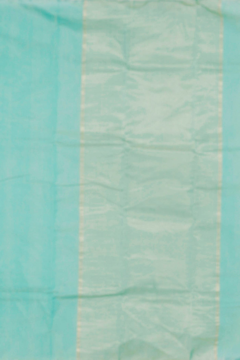 Turquoise Chanderi Silk Cotton Saree