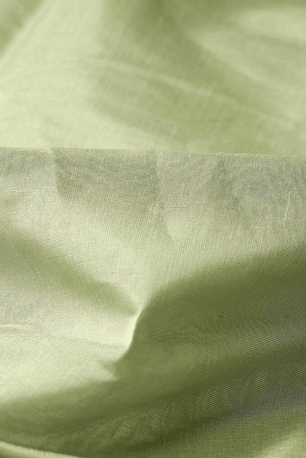 Light Green Chanderi Silk Cotton Saree
