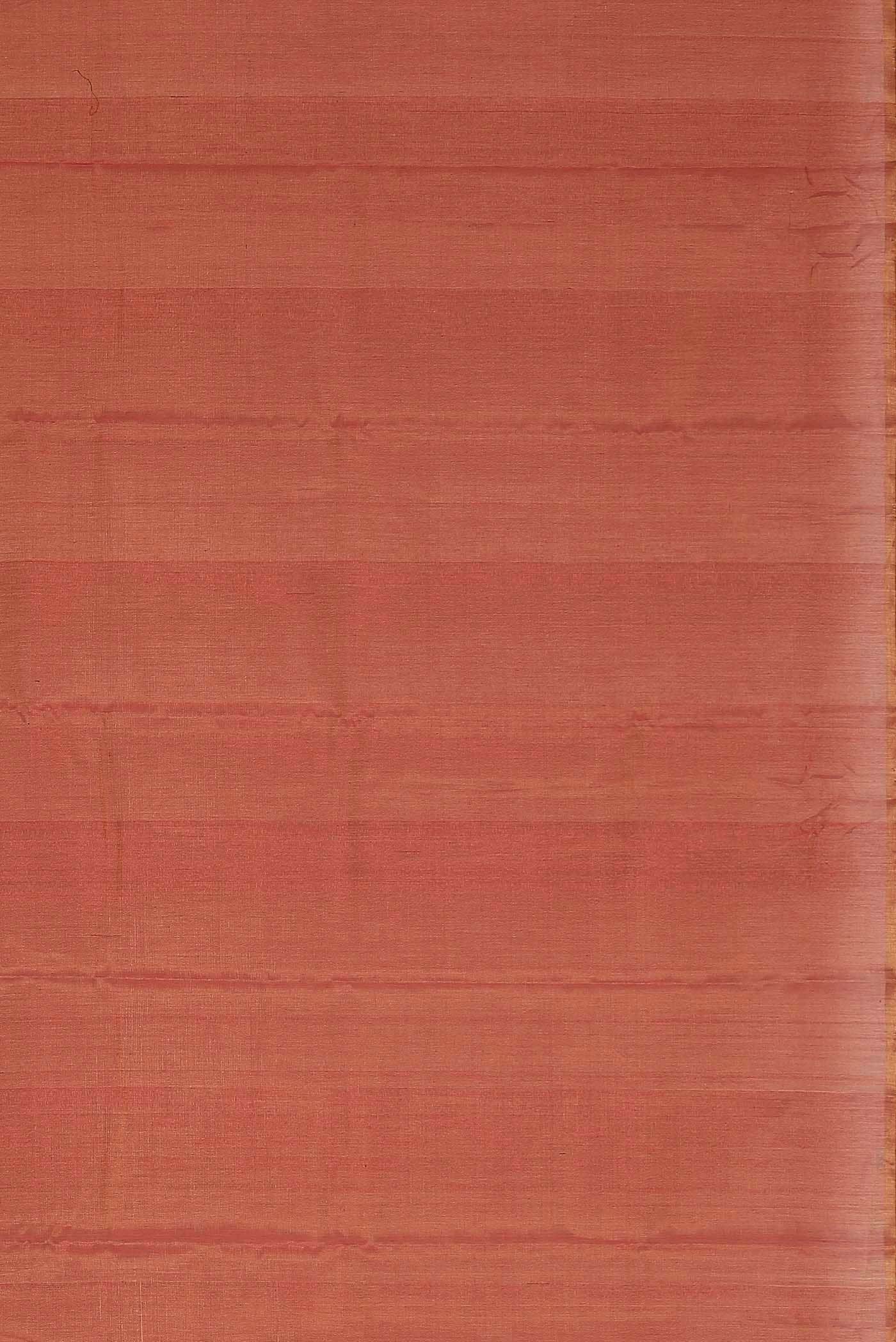 Orange Chanderi Silk Cotton Saree
