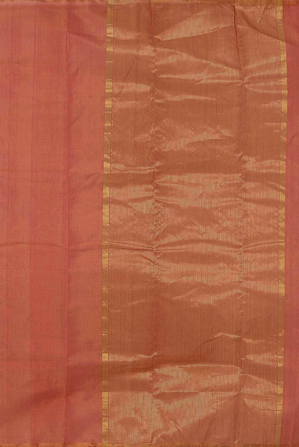 Orange Chanderi Silk Cotton Saree