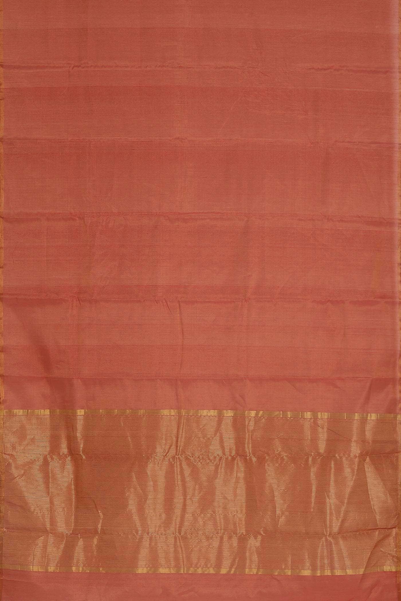 Orange Chanderi Silk Cotton Saree
