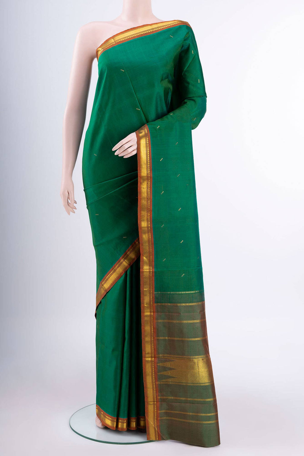 Green Kanchipuram Saree